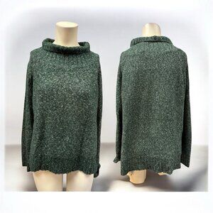 H&M, Woman,Sweater,Green,Size XS,Long Sleeve,Acrylic,Relaxed,Turtleneck.!